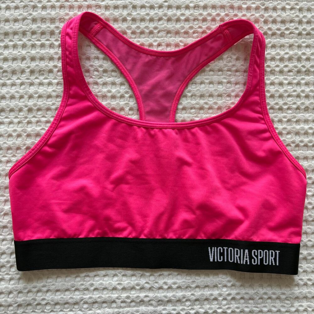 Victoria Sport Neon Pink Sports Bra Large